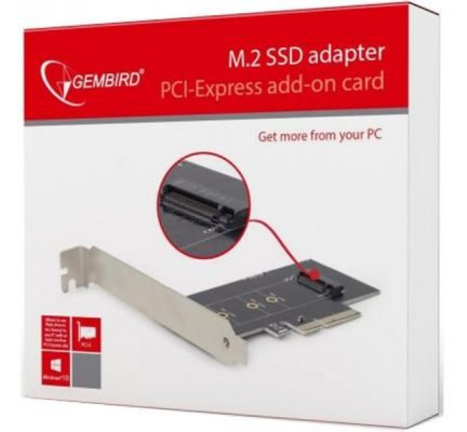 Контролер PCIe to M.2 22 mm low profile Gembird (PEX-M2-01)