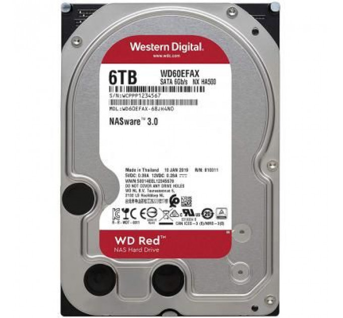 Жорсткий диск 3.5" 6TB WD (WD60EFAX)