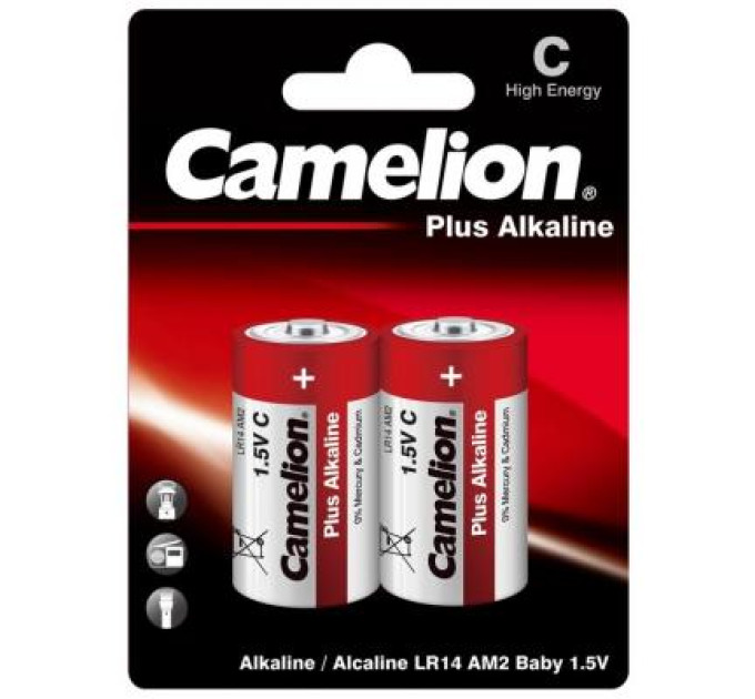 Camelion Батарейка Camelion C LR14 Plus Alkaline * 2 (LR14-BP2)