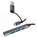 Maxxter Концентратор USB Type-C/USB Maxxter 1xUSB-A 3.0, 2xUSB-A 2.0, 1xUSB-C Gray (HU3C-4P1CN-01)