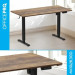 OfficePro Комп'ютерний стіл OfficePro ODE1670DW Dark Wood/Black (ODE1670DW)