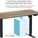 OfficePro Комп'ютерний стіл OfficePro ODE1670DW Dark Wood/Black (ODE1670DW)