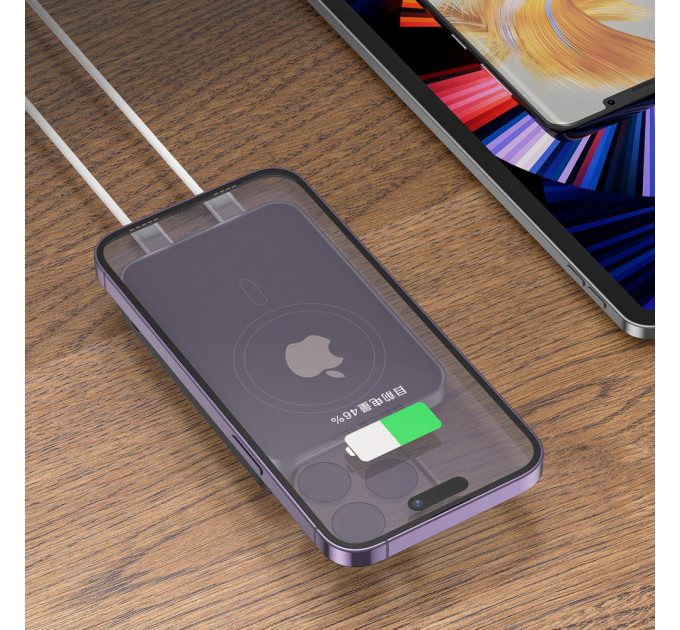 Proove Універсальна мобільна батарея Proove Hoodman Magnetic 20W 10000mAh Gray (PBH120010003)