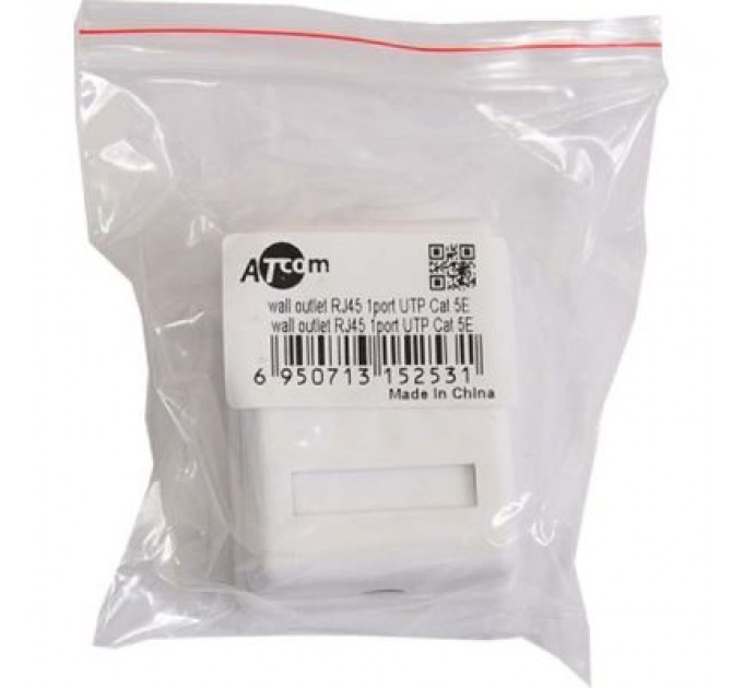 Комп'ютерна розетка Atcom RJ45 x1 UTP cat.6 (60251)