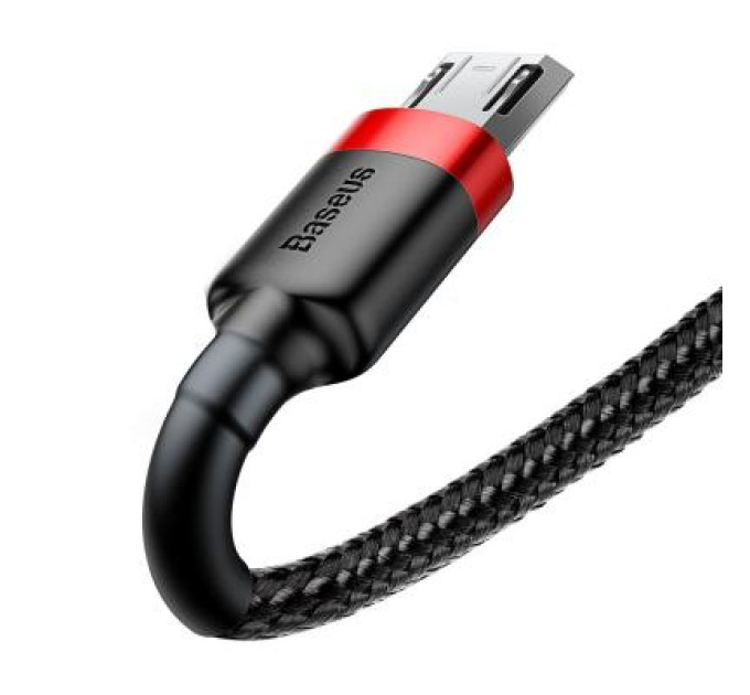Baseus Дата кабель USB 2.0 AM to Micro 5P 1.0m Cafule 2.4A red+black Baseus (CAMKLF-B91)