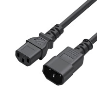 Кабель живлення ColorWay C13-C14, 1 м, Black (CW-CBP087-BK)