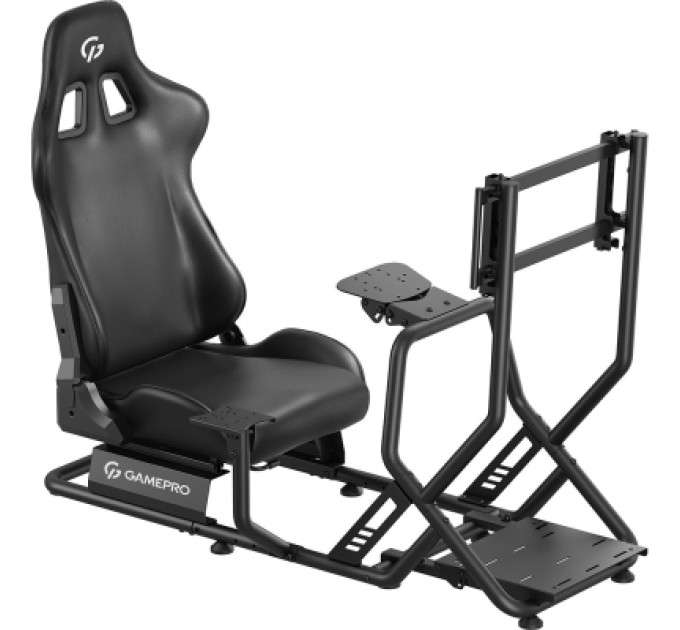 GamePro Крісло ігрове GamePro RS115 з кокпітом кріплення для керма та педалей Black (RS115)