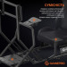 GamePro Крісло ігрове GamePro RS115 з кокпітом кріплення для керма та педалей Black (RS115)