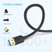 Ugreen Дата кабель USB 3.0 AM/AM 0.5m US128 black Ugreen (10369)