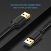 Ugreen Дата кабель USB 3.0 AM/AM 0.5m US128 black Ugreen (10369)