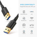 Ugreen Дата кабель USB 3.0 AM/AM 0.5m US128 black Ugreen (10369)