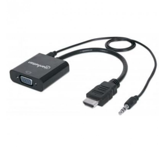 Перехідник HDMI M to VGA F Manhattan (151450)