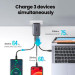 Ugreen Зарядний пристрій Ugreen 3xUSB 65W GaN (2хUSB-C+USB-A) CD244 Grey (10335)