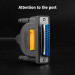 Ugreen Кабель для принтера USB 2.0 to DB25 2.0m US167 black Ugreen (20224)