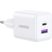 Ugreen Зарядний пристрій Ugreen USB + USB-C GaN 30W X516 white (65015)