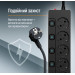 ColorWay Фільтр живлення СolorWay (CW-PSEA52SBK) 5 розеток, 2м, Black