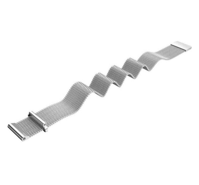 BeCover Ремінець BeCover Milanese Style для Xiaomi Amazfit Bip (20mm) Lite/Bip S Lite/GTR 42mm/GTS/TicWatch S2/TicWatch E/GTS 3/GTS 2 mini Silver (707683)