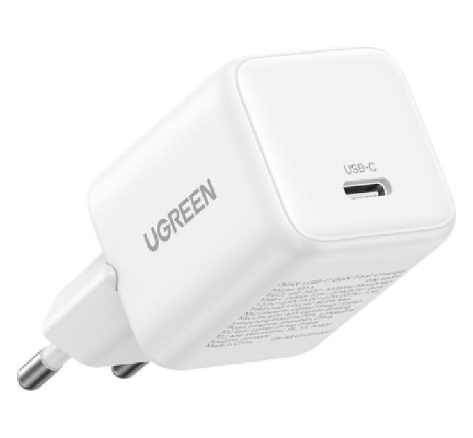 Ugreen Зарядний пристрій Ugreen USB-C PD30W GaN white (65009)