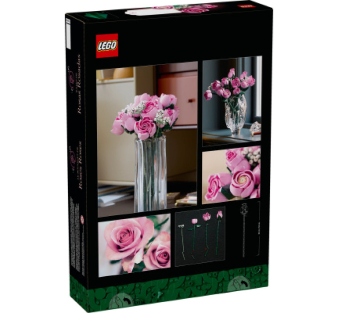 LEGO Конструктор LEGO Botanicals Букет рожевих троянд (10374)