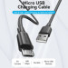 Vention Дата кабель USB 2.0 AM to Micro 5P 2.0m black VENTION (CTIBH)