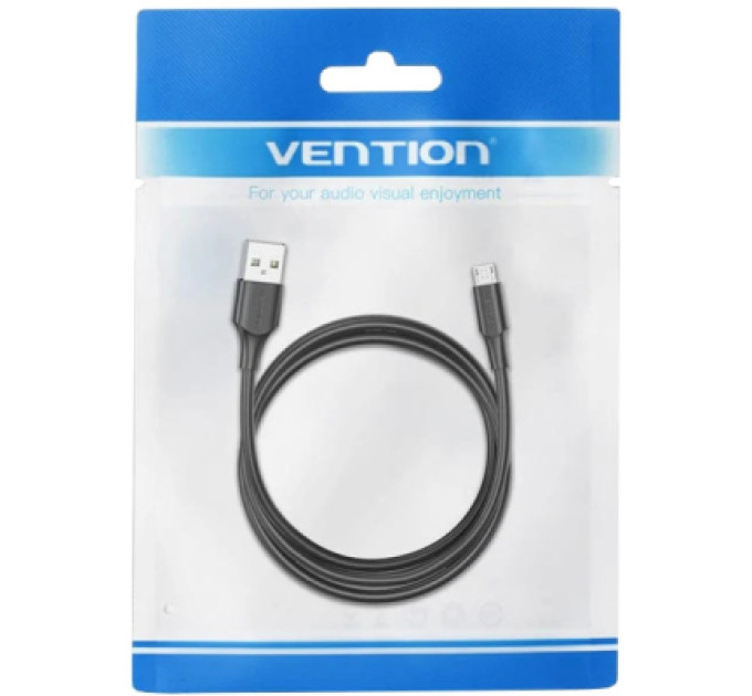 Vention Дата кабель USB 2.0 AM to Micro 5P 2.0m black VENTION (CTIBH)