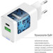 ColorWay Зарядний пристрій ColorWay USB-C PD20W + 1xUSB QC4.0 white (CW-CHS062PD-WT)