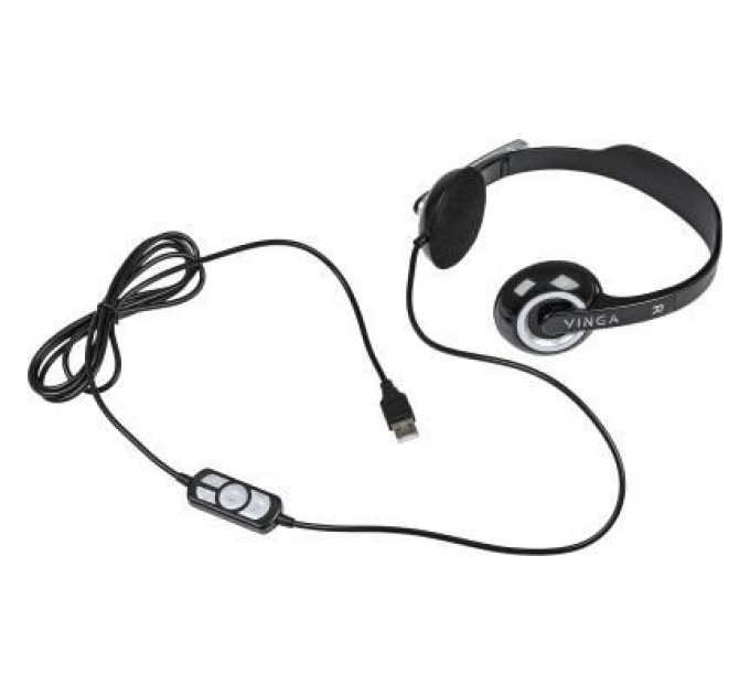 Навушники Vinga HSU60 USB Black (HSU60BK)