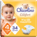 Chicolino Підгузки Chicolino Soft comfort Розмір 4 (7-14кг) 34 шт (4820204703547)