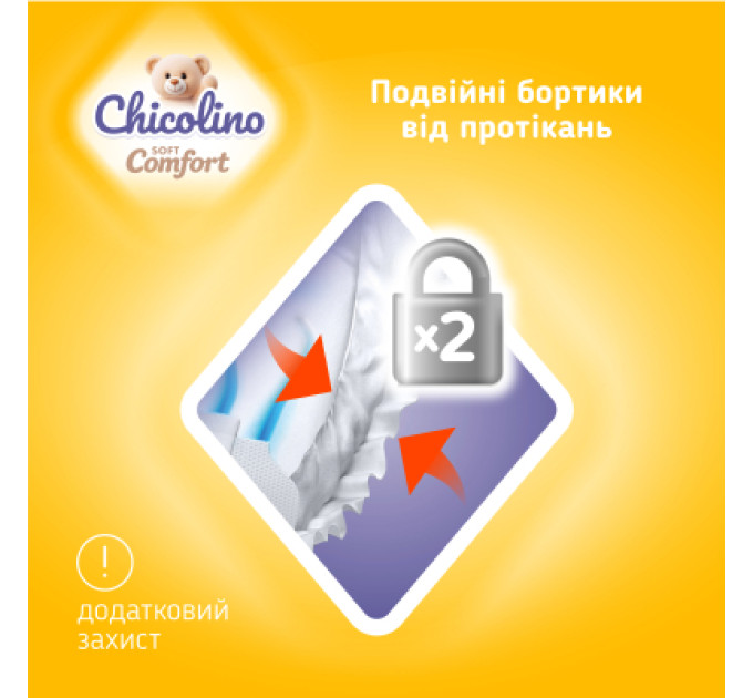 Chicolino Підгузки Chicolino Soft comfort Розмір 4 (7-14кг) 34 шт (4820204703547)