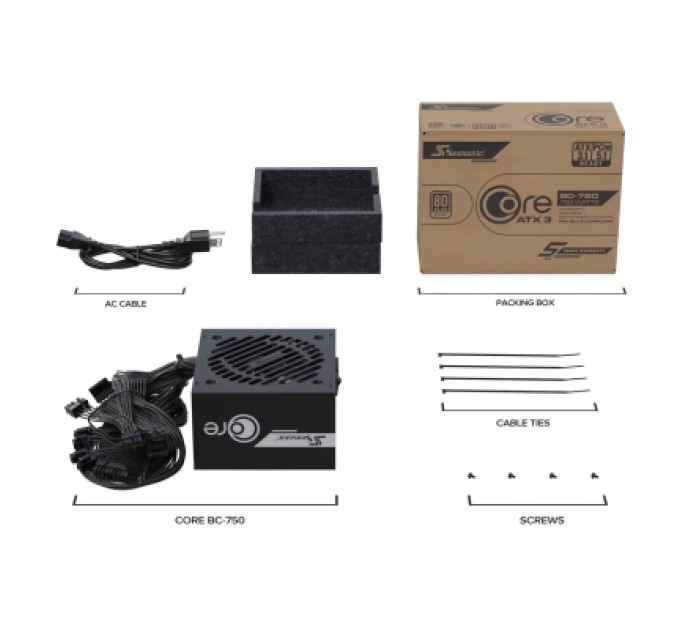 Seasonic Блок живлення Seasonic 750W (CORE BC-750 ATX31)