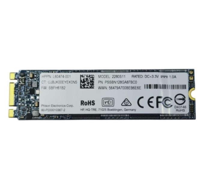 HP Накопичувач SSD M.2 2280 128GB S11 HP (PSSBN128GA87BCO)