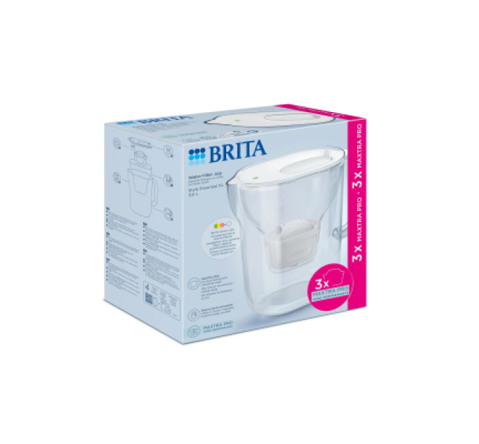 Brita Фільтр-глечик Brita Style Essential XL MXPro 3.6л + 3 картриджа білий (1058705)
