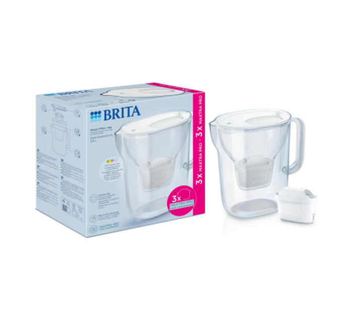 Brita Фільтр-глечик Brita Style Essential XL MXPro 3.6л + 3 картриджа білий (1058705)
