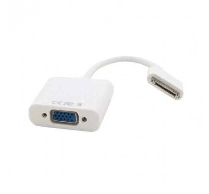 Перехідник Apple 30-pin to VGA 0.15m Extradigital (KBA1649)