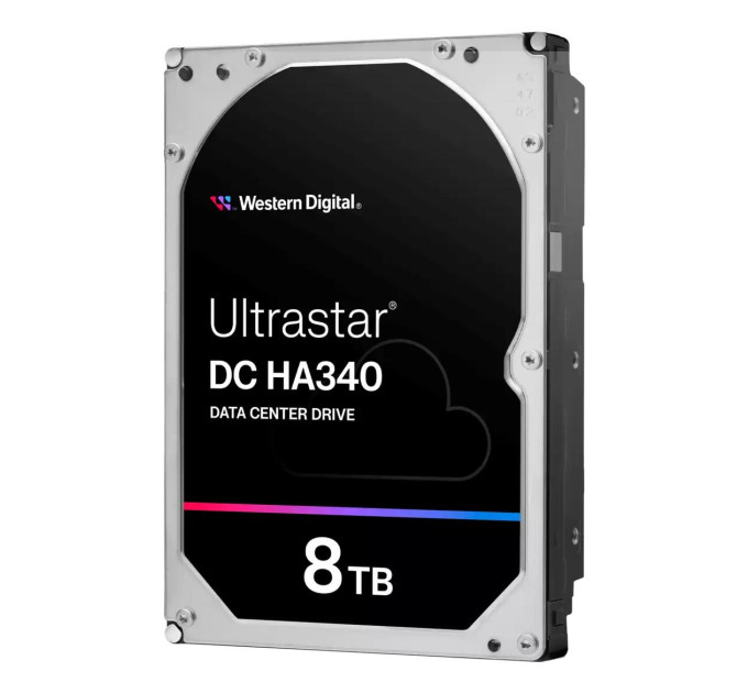 WESTERN DIGITAL Запам’ятовувальний пристрій на жорстких дисках (HDD) SATA 8TB 7200RPM 512MB DC HA340 0B47078 WD