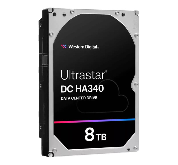 WESTERN DIGITAL Запам’ятовувальний пристрій на жорстких дисках (HDD) SATA 8TB 7200RPM 512MB DC HA340 0B47078 WD