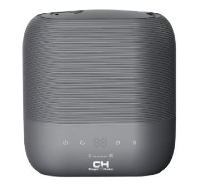 Cooper&Hunter Climate Зволожувач повітря Cooper&Hunter CH-4050TU 55м2, 5л, 400мл/г, ультразвуковий, верхня затока, гігростат, аромакапсула, підсвічування, сірий