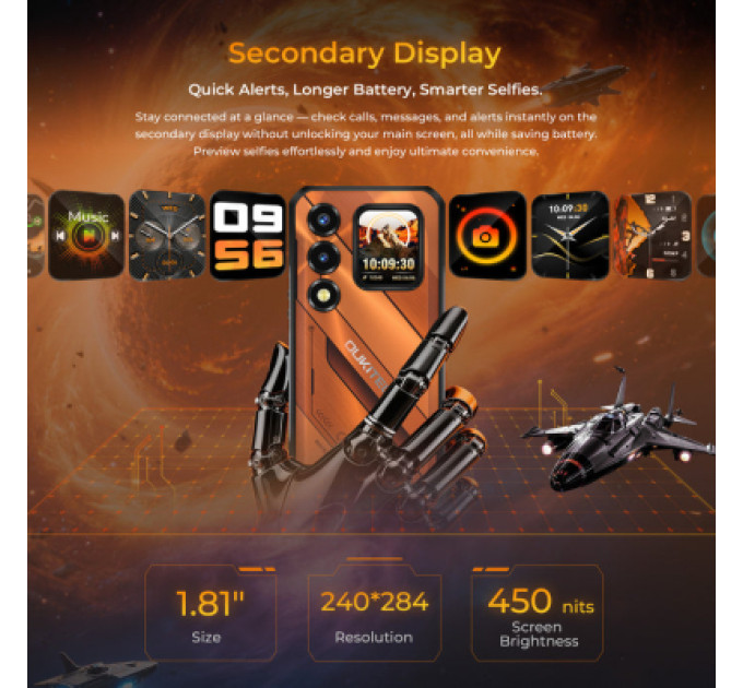 OUKITEL Мобільний телефон OUKITEL WP66 12/512GB Orange (6941749856845)