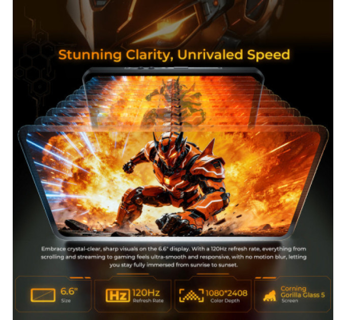 OUKITEL Мобільний телефон OUKITEL WP66 12/512GB Orange (6941749856845)