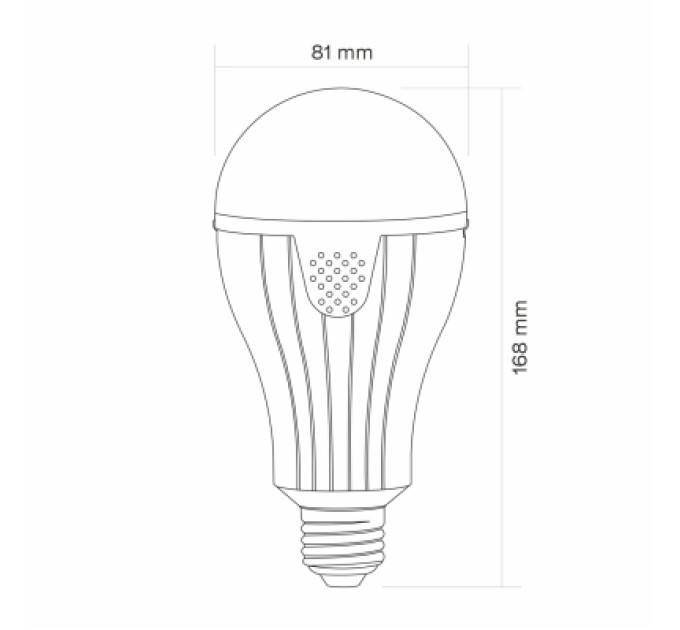 TITANUM Лампочка TITANUM акумуляторна A80 12W E27 4000K 230V (TL-EMA80-12274)