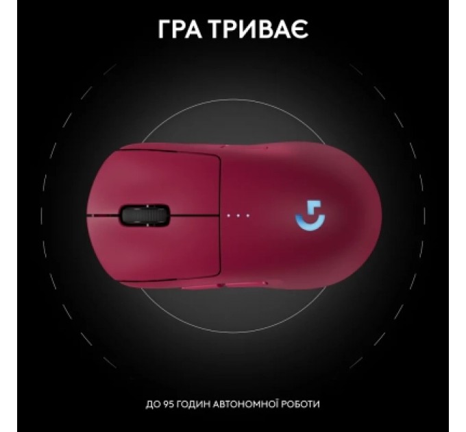 Мишка Logitech G Pro 2 Lightspeed Wireless Magenta (910-007309)