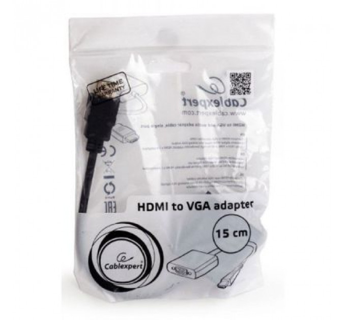 Перехідник HDMI to VGA Cablexpert (A-HDMI-VGA-03)