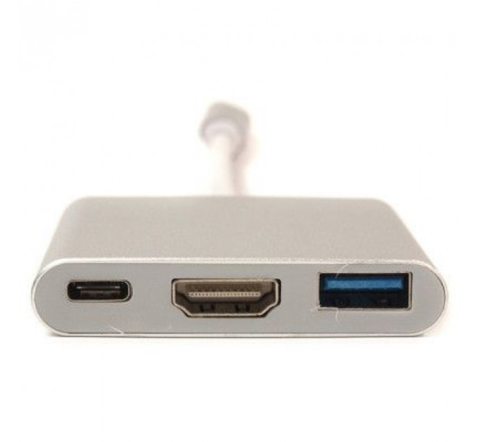 Перехідник USB C-Type - HDMI/USB PowerPlant (KD00AS1306)