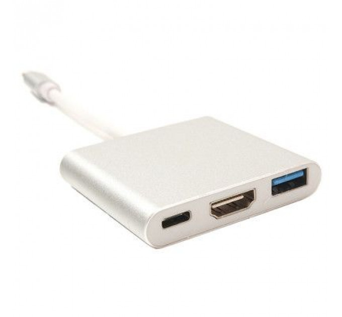 Перехідник USB C-Type - HDMI/USB PowerPlant (KD00AS1306)