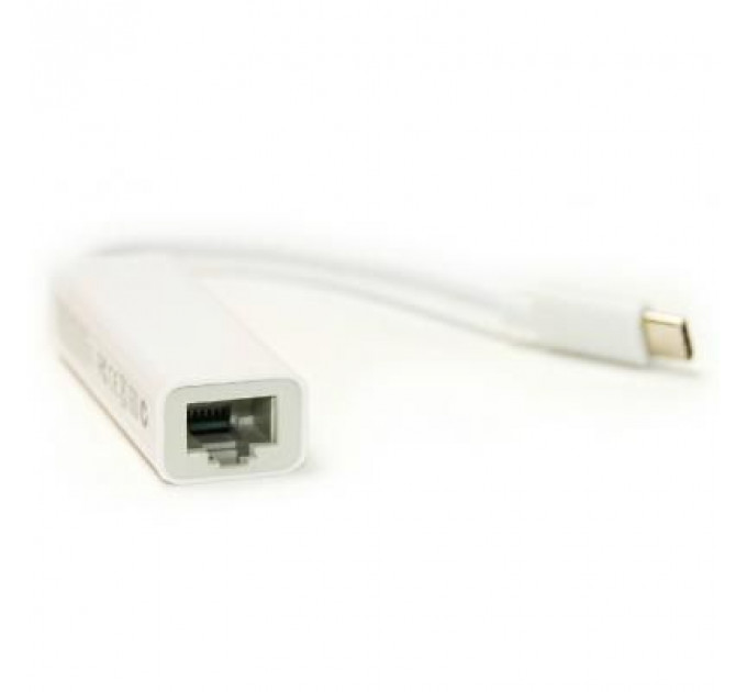 Перехідник PowerPlant USB Type C -> RJ45, 12см (DV00DV4067)