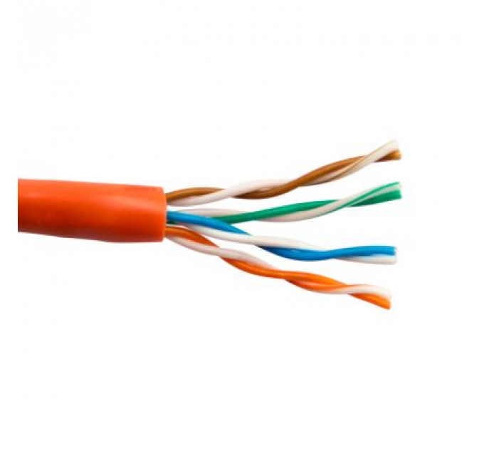Кабель мережевий ЗЗКМ UTP 305м 4*2*24AWG[0,51] мідь[СU] cat.5e, негорючий [LSZH] (7091010)