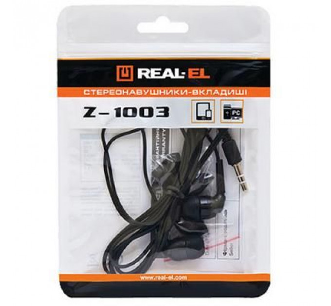Навушники REAL-EL Z-1003 Black
