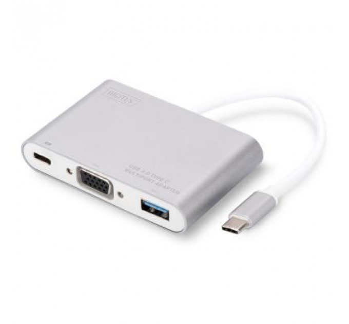 Перехідник Type-C to VGA/USB 3.0/Type-C Digitus (DA-70839)