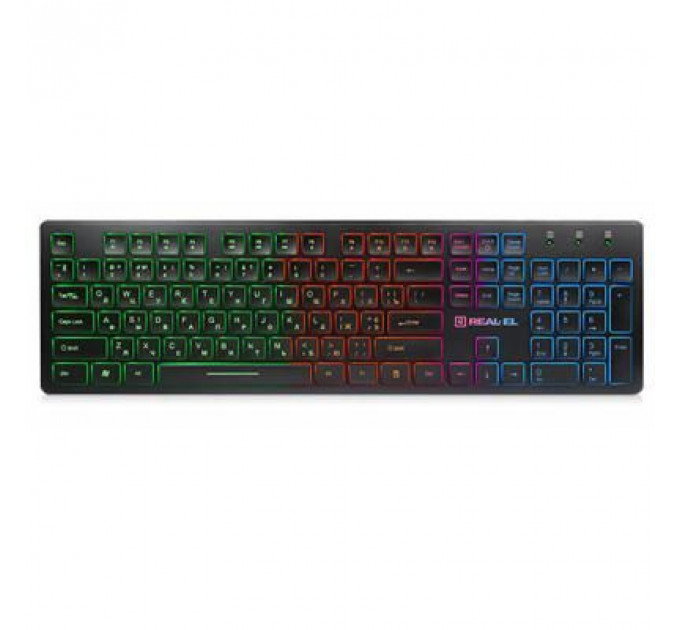 Клавіатура REAL-EL 7070 Comfort Backlit, black