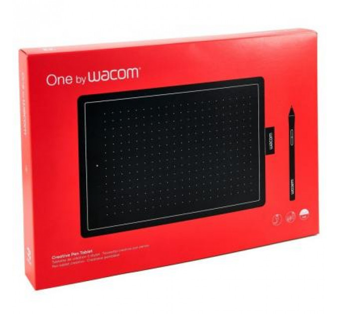 Графічний планшет Wacom One by Medium Black (CTL-672-N)